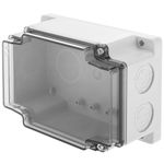 Caja de superficie rectangular transparente IP66 libre de halógenos LSZH 120x170x70mm - AE16500 - 10