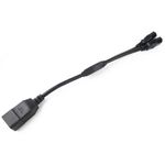 Cable de alimentación IEC-60320 2 C13 a 1 C20 de 20cm - FB08300 - 02