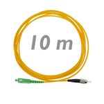 Cable de fibra óptica FC/PC a SC/APC monomodo simplex 9/125 de 10 m OS2 - FL02600 - 02