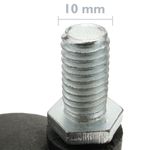 Rueda pivotante de nailon sin freno 40 mm M10 4 pack - KR00400 - 04