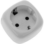 Adaptador enchufe Europa a Reino Unido tipo clavija schuko hembra a clavija BS1363 macho blanco - FE05700 - 05