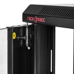 Armario rack mural 19'' pivotante 9U 600x550x500mm pared negro SOHORack GO montado - WK04300 - 06