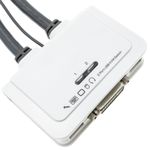 Conmutador KVM compacto USB DVI AUDIO de 1KVM a 2CPU - SW07200 - 08