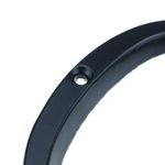 Número 0 en metal negro de 95mm con tornillería para rotulación - NZ01000 - 04