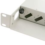Patch Panel de fibra óptica 1U beige de 12 SC duplex - FQ01300 - 02