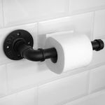 Portarrollos WC de 230 mm para papel higiénico de acero. Tubo industrial y vintage - IP06200 - 04
