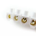 Regleta de conexión de cables eléctricos de sección 10mm² blanca - VH06200 - 04