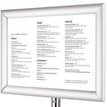 Marco de aluminio A4 240x325mm con peana para carteles de publicidad o anuncios - LX08000 - 06