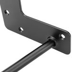 Pies para mesa y mueble Patas en acero 2 varillas 41 cm negro 4-pack - IN05300 - 06