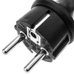 Prolongador de cable eléctrico schuko macho a hembra de 15 m negro IP44 - CG00500 - 08