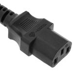 Cable eléctrico de alimentación IEC60320 C13 a schuko macho recto de color negro 5m - CH09300 - 02