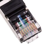 Cable de red ethernet Cat. 6 FTP de 0,25 m de color negro - RU04100 - 02