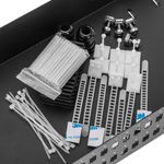 Patch Panel de fibra Óptica 2U negro de 48 SC Simplex o 48 LC duplex - FQ00700 - 04