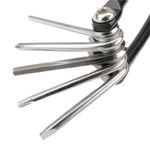 Herramienta multiusos bicicleta con llave hexagonal destornillador y remachadora de cadena - BJ00300 - 06