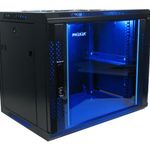Rack Mural PHASAK 19" Pro · 600 x 600 mm · Montado con puerta de vidrio templado y ventilación activa - PHO 3112 - 01