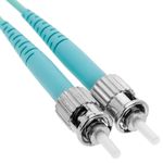 Cable OM3 de fibra óptica LC a ST multimodo duplex 50/125 de 3m - FY07400 - 03