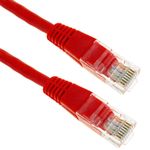 Cable de red ethernet Cat. 5e UTP de 0,5 m de color rojo - RL00200 - 03
