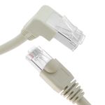 Cable de red de categoría 6 Cat.6 RJ45 acodado-recto UTP 24AWG LAN de 2 m - RJ09700 - 04