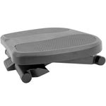 Reposapiés con plataforma ajustable de plástico negro 450 x 330 mm con 3 alturas - AG00900 - 06