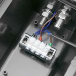 Semáforo para interior y exterior IP65 negro de 2 x 100mm de 12-24V con luces LED verde y roja - SM01100 - 07