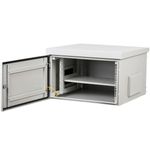 Armario rack 19" para exterior IP55 de 12U en acero inoxidable blanco SOHORack GO 600x600x681 mm - WX17300 - 02