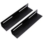 Guías laterales fijas de soporte para armario rack 19 negro 250mm - RM04000 - 01