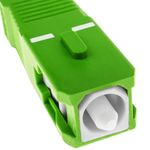 Cable de fibra óptica SC/APC a SC/APC monomodo SMF SX OS2 simplex 9/125 blindado amarillo de 15 m - FL13700 - 02