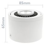 Foco LED de superficie Lámpara COB 9W 220VAC 6000K blanca 85mm - NE04500 - 03