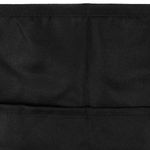 Delantal de camarero 60 x 30 cm negro de cintura corto con 3 bolsillos - MM10000 - 06