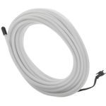 Cable electroluminiscente transparente-blanco de 5mm en bobina 5m de cable con pilas - NW04800 - 08