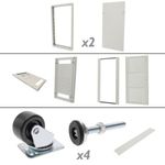 Armario rack 19" de pie 20U 600x800x1000mm blanco MobiRack GO montado - WB05200 - 10