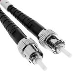 Cable de fibra óptica OM4 multimodo MMF simplex 50µm/125µm ST-SC de 2m - FP02300 - 02