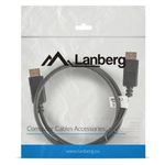 Cable Lanberg DisplayPort 1.2 macho a DisplayPort 1.2 macho 1m 4k negro CA-DPDP-10CC-0010-BK - DP10500 - 04