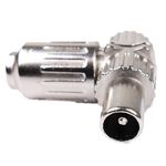 Conector de antena TV macho acodado metálico aéreo - TT01700 - 04