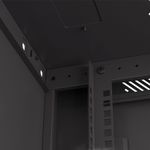 Armario Rack mural 19" 6U F450 600x450x379mm pared desmontado DIY negro Lanberg - WK31500 - 07
