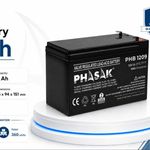 Batería PHASAK  12V 9Ah VRLA AGM - PHB 1209 - 01