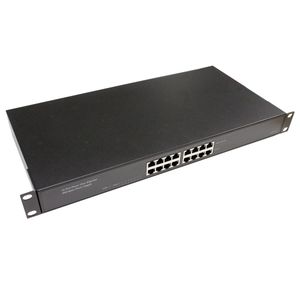 PoE Inyector Hub IEEE802.3af 10/100 Mbps 8-Port Rack 19