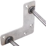 Pies para mesa y mueble estilo vintage Patas en acero 2 varillas 41 cm 4-pack - IN04300 - 10
