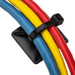 Pack de 100 bases negras autoadhesivas 20x20mm para bridas de 5mm - BR10200 - 03