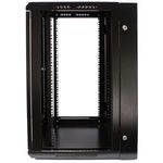 Armario rack mural 19" pivotante 18U 600x550x900mm pared negro SOHORack GO montado - WK04600 - 04