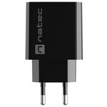 Cargador USB Natec Ribera 1X USB-C 20W negro NUC-2060 - NT36700 - 05