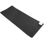 Alfombra y superficie térmica gris oscuro de 80x32cm 77W con calefacción para escritorio suelo y pies - HP00800 - 06