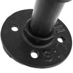 Perchero de pared de acero 1 gancho. Colgador de ropa y toallero de tubo con grifo industrial - IP07700 - 08