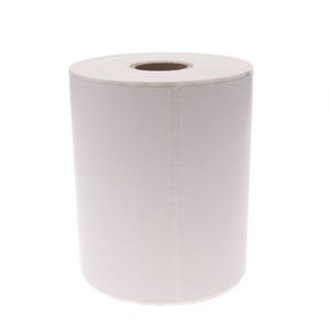 Rollo bobina de 300 etiquetas adhesivas para impresora transferencia térmica 101.6x127mm