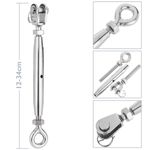 Tensor de cable de acero. Modelo de horquilla a anilla de rosca 10 mm - NY04800 - 02