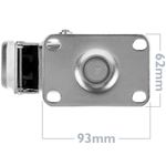 Ruedas pivotantes con freno de 12cm para armario Rack de carga y transporte Pack 4 - WM06900 - 03