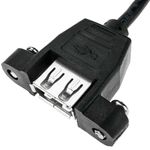 Cable USB 2.0 tipo A Macho acodado a USB tipo A Hembra para Panel 50 cm - UB10100 - 07