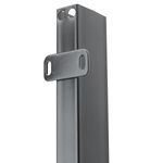 Bancada para sala de espera con sillas ergonómicas plateadas de 2 plazas - WC00200 - 09