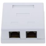 Caja de superficie de 2 RJ45 Cat.6 UTP - RI04200 - 02