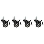 Ruedas para armarios rack 19" M10 Pack 4 Lanberg AK-1601-B - WO10000 - 04